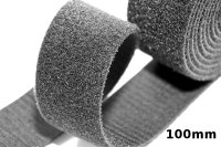 Klettband Back to Back H+F 100mm | SCHWARZ